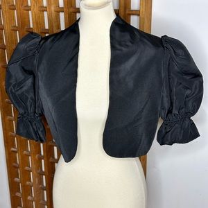 Vintage Black Bolero Small